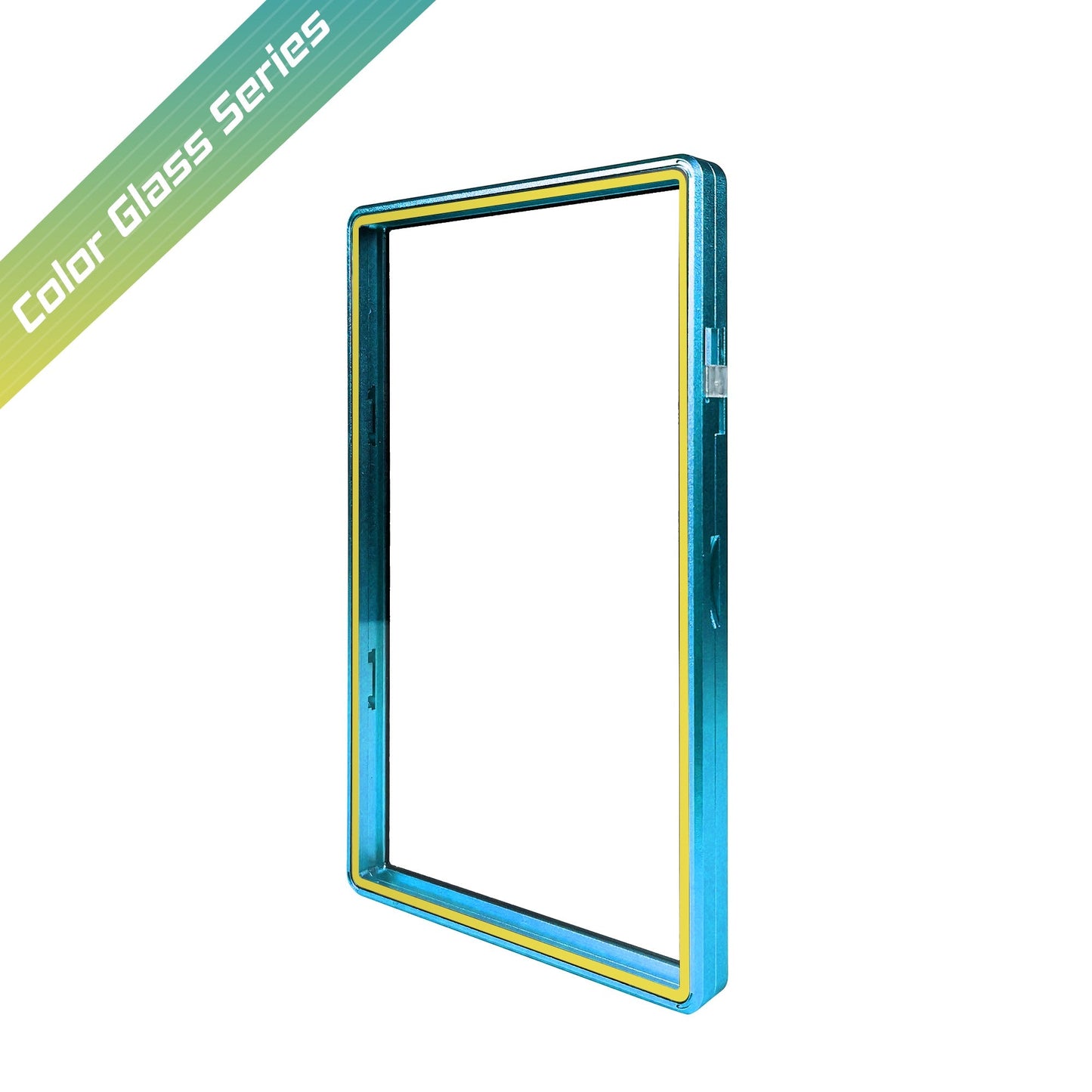 SlabMags PSA Magnetic Holder - Aqua Blue Yellow Glass