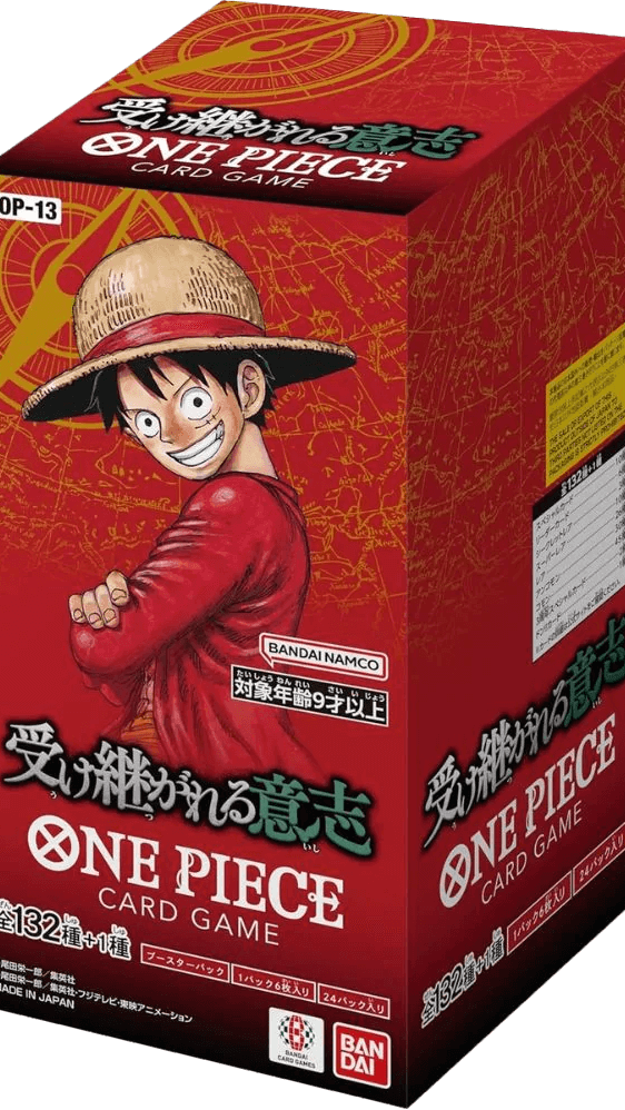 One Piece OP-13 Inherited Will Japanese Booster Box sealed One Piece Japanese booster box