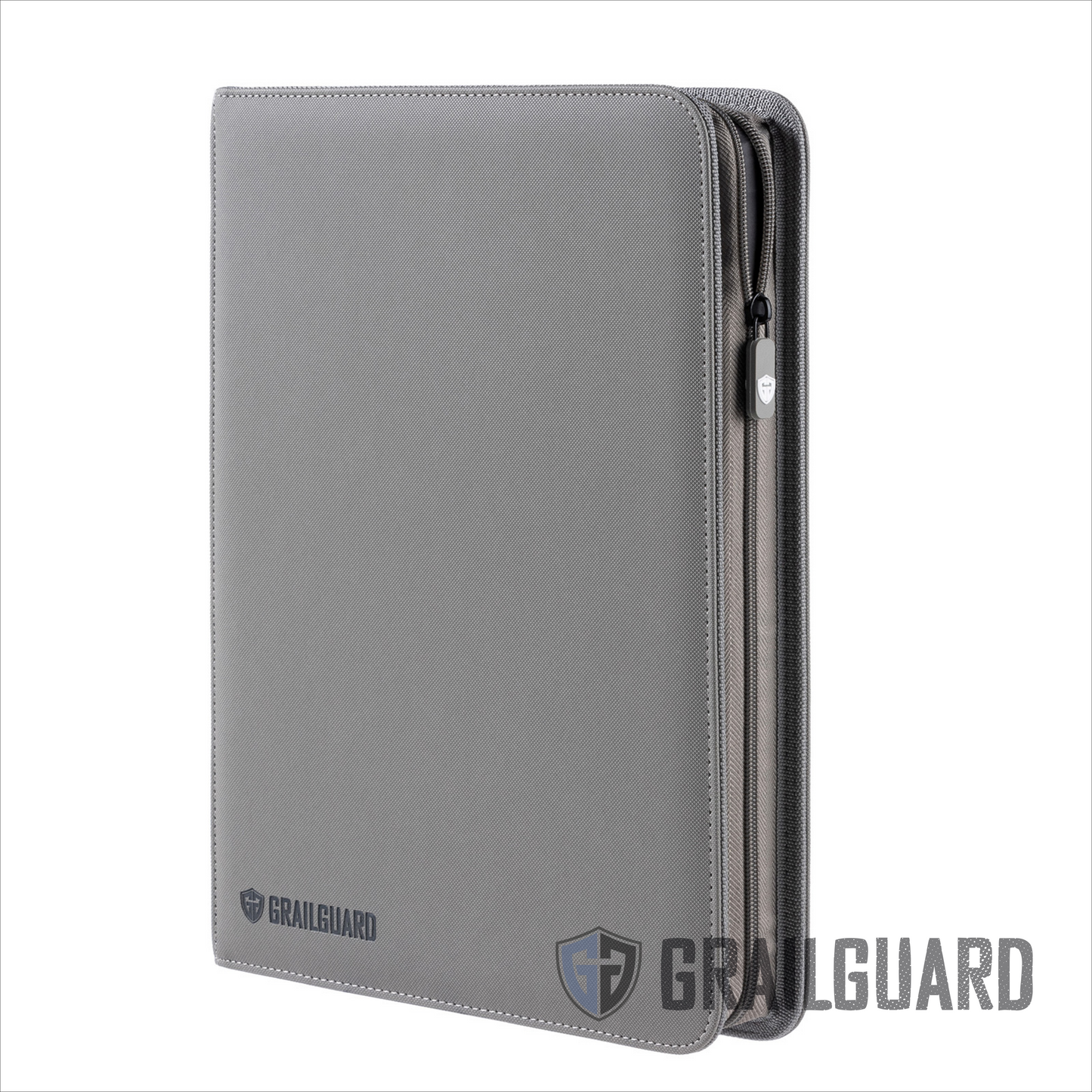 Grail Guard 9-Pocket Premium ZIP Trading Card Binder - Gunmetal Grey
