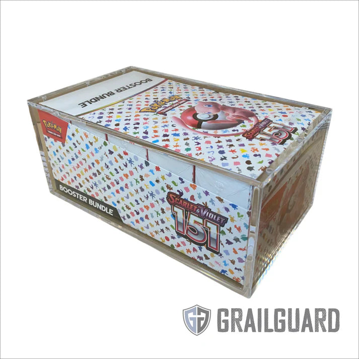 Pokémon Booster Bundle Retail Case Acrylic Display Case acrylic display case for sealed Pokémon products