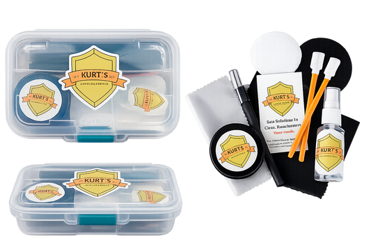 Kurt's Care Kit for trading card cleaning and grading preparation
