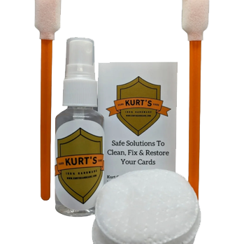 Kurt's Card Spray 1oz for trading card cleaning and grading preparation