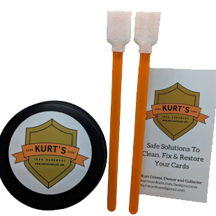 Kurt's Card Polish for trading card cleaning and grading preparation