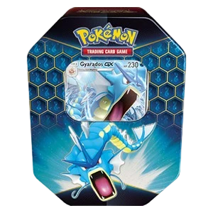 Hidden Fates Tin Gyarados GX sealed Pokémon TCG tin product image