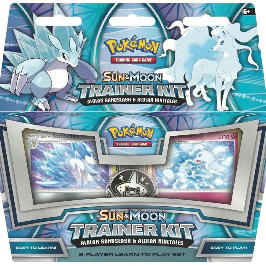 Sun & Moon Trainer Kit Alolan Sandslash Alolan Ninetales sealed Pokémon TCG trainer kit product image